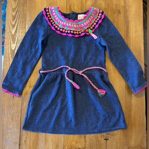 Girls' Mim Pi Knit Boho Sweatshirt Cozy Dress 5 EUC